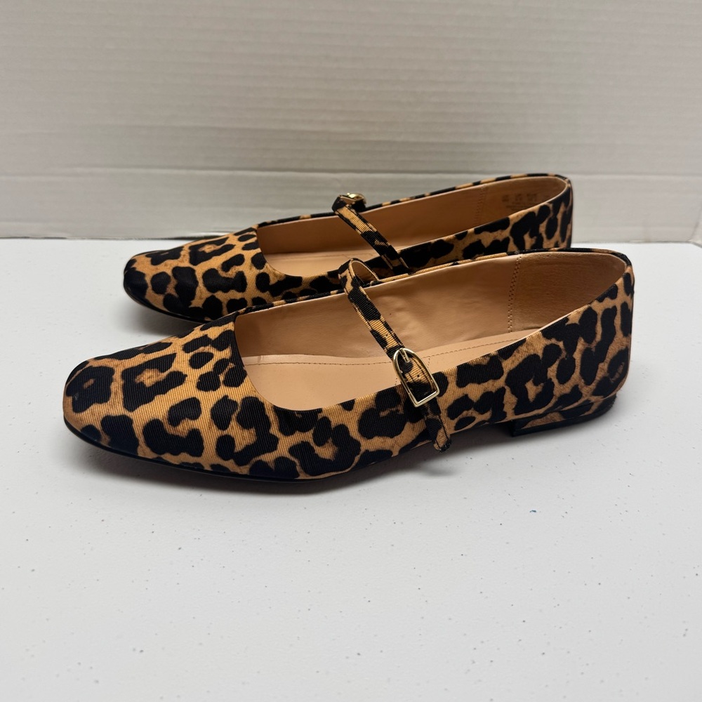 Franco Sarto Animal Print Mary Jane Flats